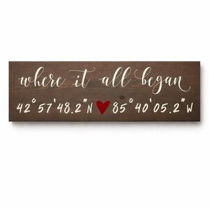 Grand Rapids, Michigan Brown and Red Wall Decor Sign